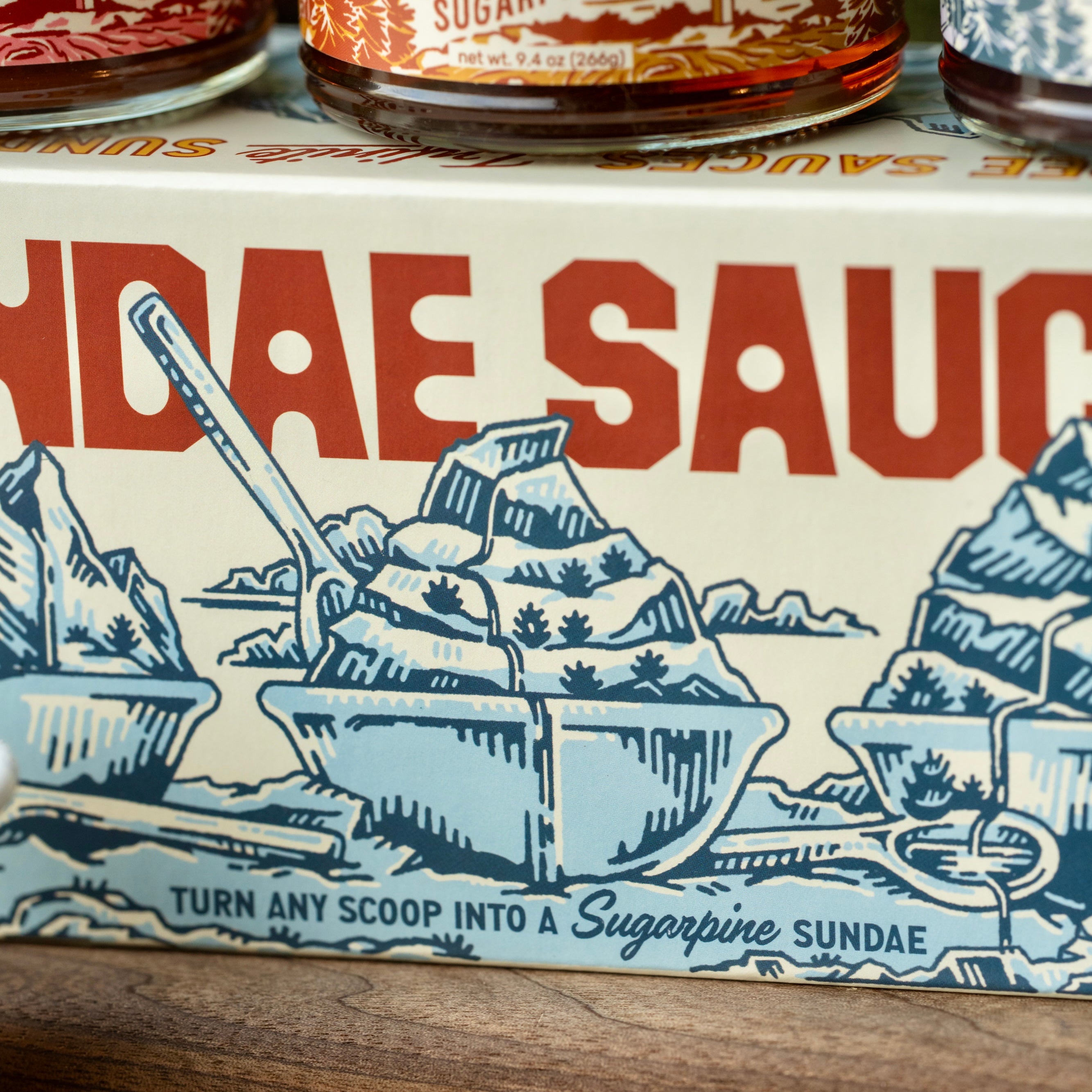 Sugarpine Sundae Sauce Trio- Honey Hot Fudge, Miso Caramel